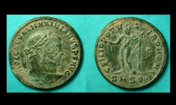 Galerius, Follis, Genius of Rome reverse, Beautiful!